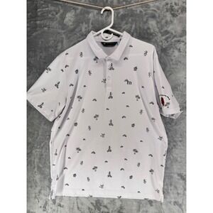 Travis Mathew Mens XXL around the island Golf Polo Shirt Santa Fe Country Club